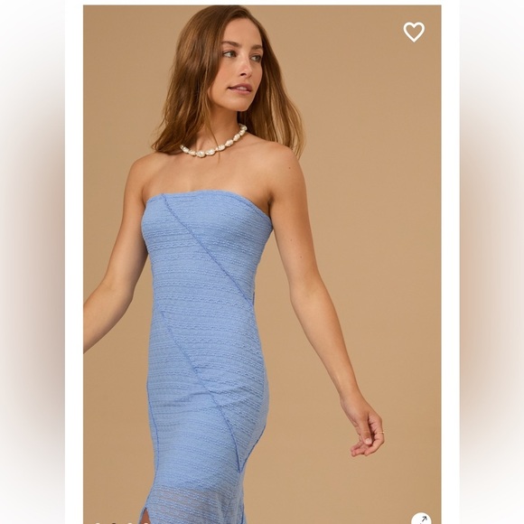 New with tags Altar’d state jasmine midi lace strapless dress - Picture 2 of 4